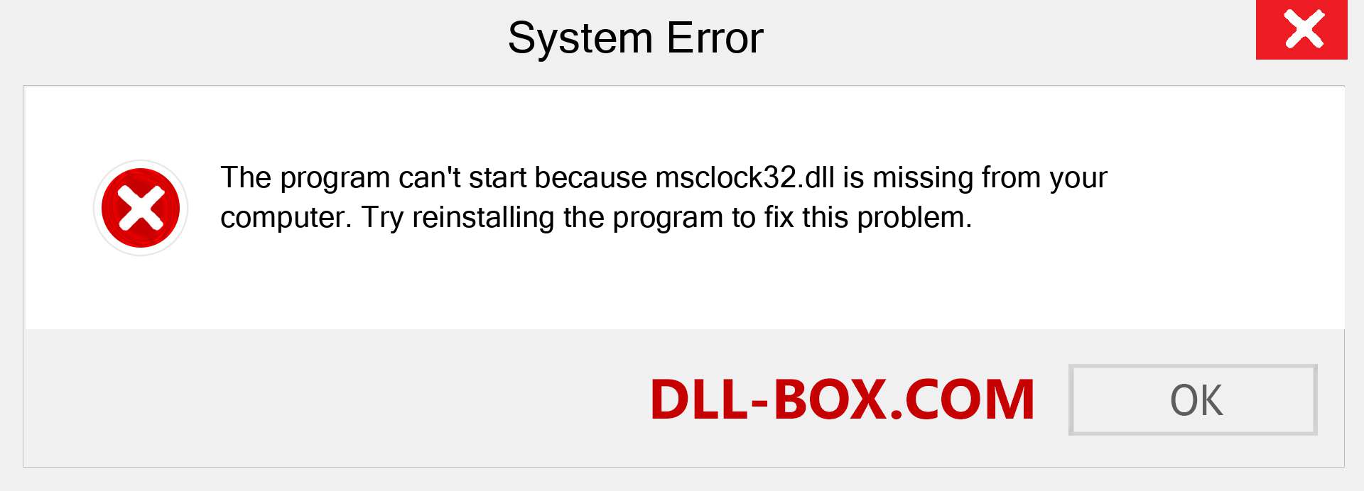  msclock32.dll file is missing?. Download for Windows 7, 8, 10 - Fix  msclock32 dll Missing Error on Windows, photos, images